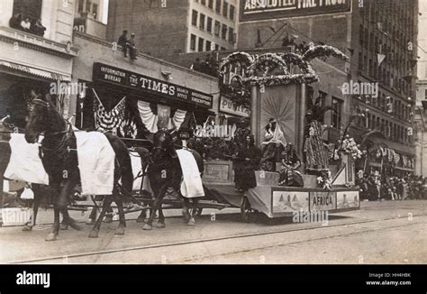 President Woodrow Wilson's League of Nations Tour, seen here on 20 September 1919 in Spring ...