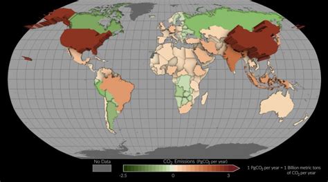 Carbon dioxide emissions by country: See the map