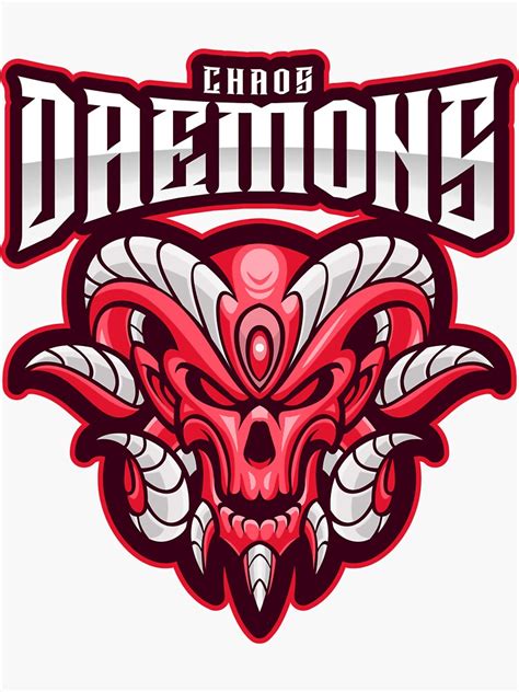 "Chaos Daemons Logo" Sticker for Sale by jhamlin21 | Redbubble