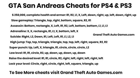 Gta San Andreas Cheats Ps4 : Just type the codes or press the ...