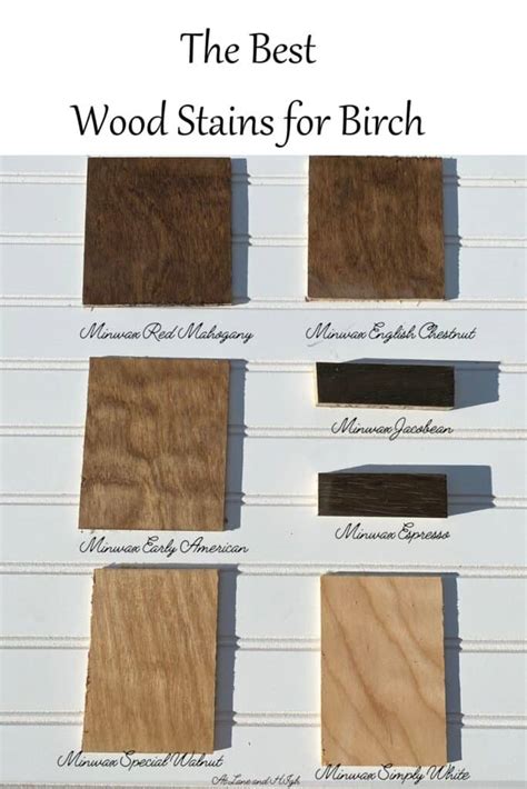 The Best Wood Stains for Birch Plywood