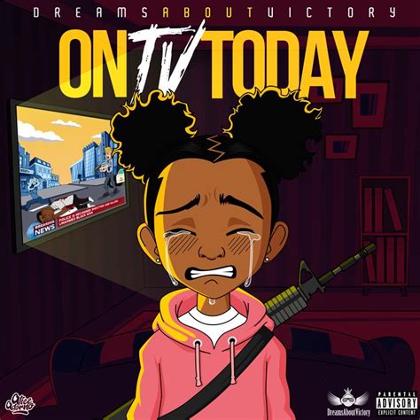 Single cover "ON TV TODAY" Made by Alice Adorno @aliceadorno #cartoon #rapper #illustration # ...