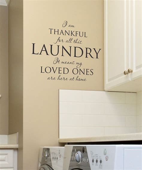 Black 'I Am Thankful for All the Laundry' Wall Quote on zulily today ...