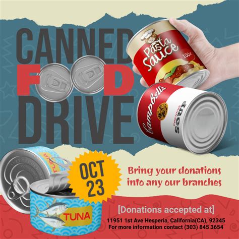 Copy of Canned Food Drive Flyer | PosterMyWall