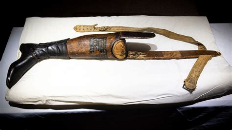 Illinois State Military Museum: Santa Anna's artificial leg on display