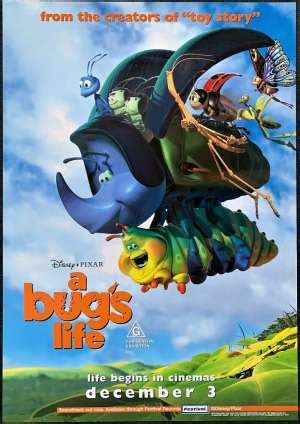 All About Movies - A Bugs Life Poster Original One Sheet 1998 Disney ...