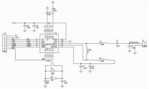 Schematic diagram of nRF24L01. | Download Scientific Diagram