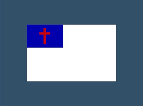 Christianity vector flag. Christian religion flag with cross. 19605728 ...