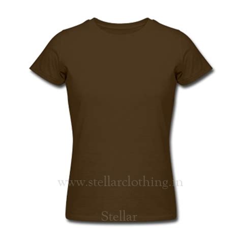 Plain T-Shirt for Women – Brown | Stellar Clothing Company India