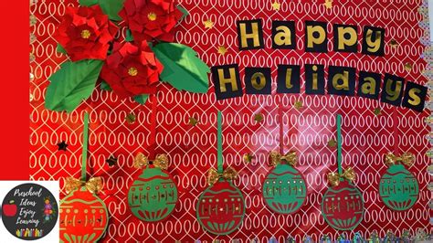 Happy Holidays Bulletin Board for Classroom Decoration - YouTube ...