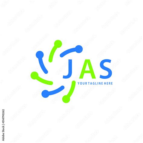 JAS logo design initial creative letter logo.JAS unique letter logo ...