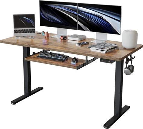 Buy FEZIBO 55-Inch Large Height Adjustable Electric Standing Desk with ...