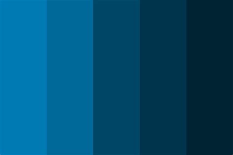 Blue, Darker Color Palette | Dark color palette, Blue colour palette, Color palette