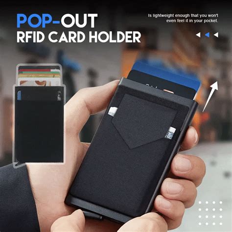 Card Holder Aluminum Card Holder RFID Credit Card Holder Automatic Pop-up Bank Card Box Lycra Cover