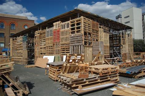 London's Jellyfish Theatre Made From Pallets Opens Today! | Inhabitat - Green Design, Innovation ...