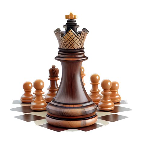 King and soldier chess pieces on transparent background. leadership concept 18871720 PNG