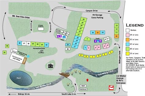 Creekside RV Park Map and Guidelines - Creekside RV Park