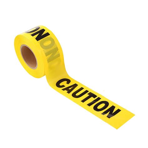 UEETEK 100M Barricade Ribbon Danger Tape Safety Caution Tape Warning Tape (YELLOW): Amazon.co.uk ...