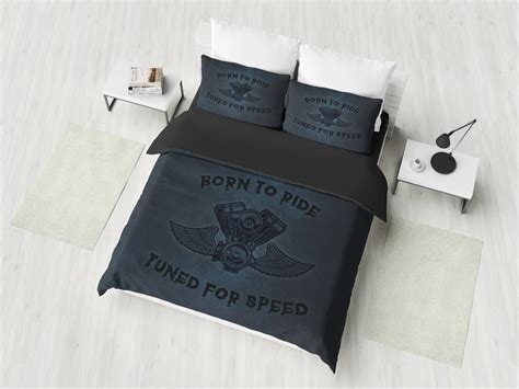 Motorcycle Bedding Set American Chopper Duvet Cover Set Born | Etsy