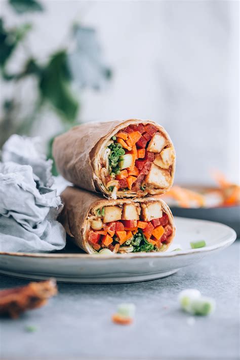 Packed With Protein and Veggies, These Ginger Peanut Tofu Wraps Are a ...