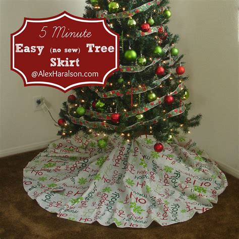 Alex Haralson: 5 Minute Easy Christmas Tree Skirt