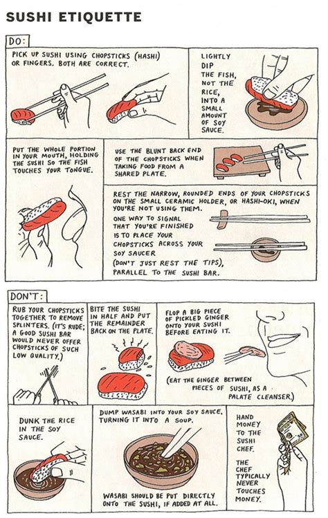 De sushi etiquette - OhMyFoodness