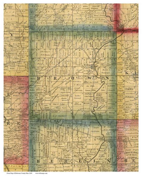 Brown County Ohio Map - A Map Of The Usa