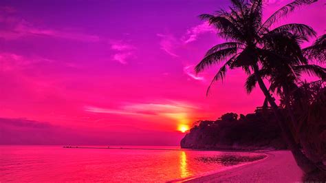 Free download beachsunsetwallpaperjpg 16001000 HOT Pink Pinterest [1600x1000] for your Desktop ...