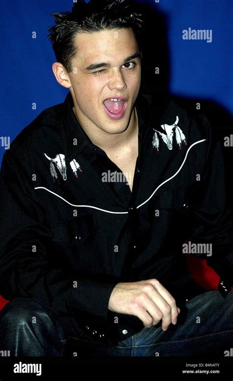 Gareth Gates March 2002 Pop Idol Singer Photocall after signing sponsorship deal with Pepsi Cola ...