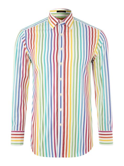 Simon Carter Long Sleeved Color Stripe Shirt in Multicolor for Men ...