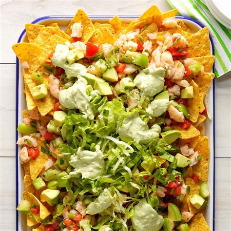 Seafood Nachos Recipe: How to Make It | Taste of Home