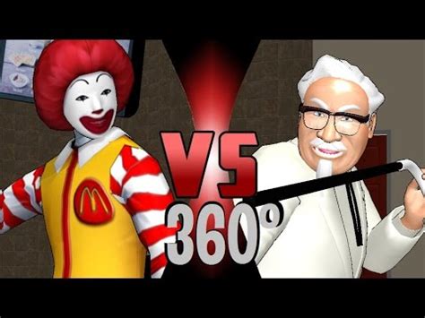 Ronald McDonald VS Colonel Sanders (KFC) | 360° Video - DEATH BATTLE - YouTube