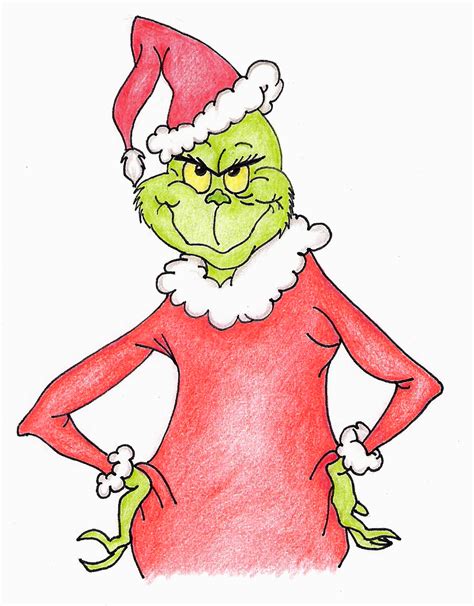 Download Grinch Drawing Beautiful Image | Drawing Skill