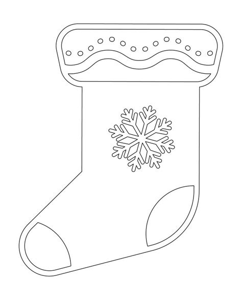 Christmas Stocking Patterns Printable Stencils & Templates Printable Christmas Stocking Pattern ...