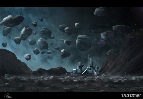 Concept Art - Space Station by DanaosC on DeviantArt