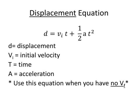 PPT - Kinematics Equations PowerPoint Presentation, free download - ID:2157638