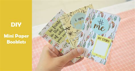 5 minute DIY- Easy to make Mini Diary Tutorial – CraftHike