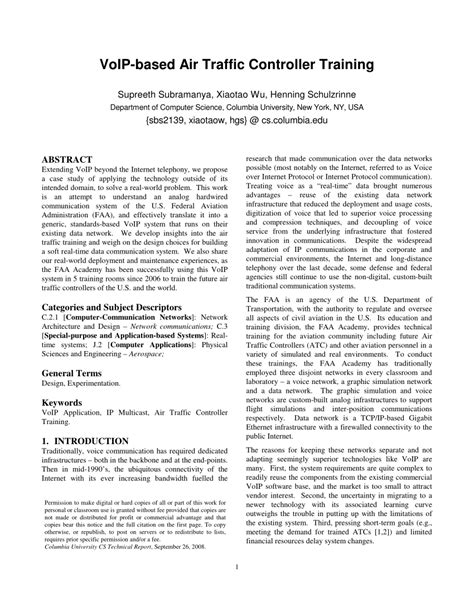 (PDF) VoIP-Based Air Traffic Controller Training