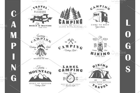 9 Camping Logos Templates | Creative Logo Templates ~ Creative Market