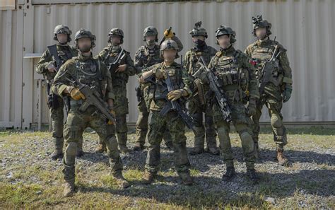 Members of KvB at Milsim West's Spearhead Saratov. (German KSK Flecktarn) : airsoft