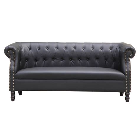 Modern Contemporary Sofa Black Leather ** Check out this wonderful product. (This is an ...