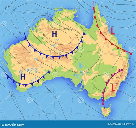 Weather Map Of Australia | Cities And Towns Map