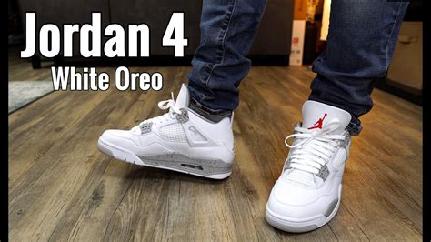 Jordan 4 White Oreo Review & On Foot - YouTube