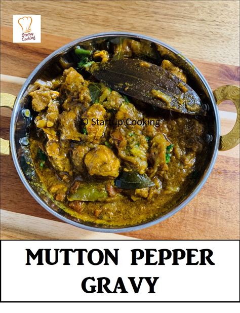 Mutton Pepper gravy Recipe | Mutton Pepper Masala Gravy | Startup Cooking