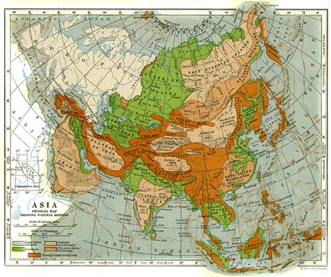 Natural Resource Map Of Asia - United States Map