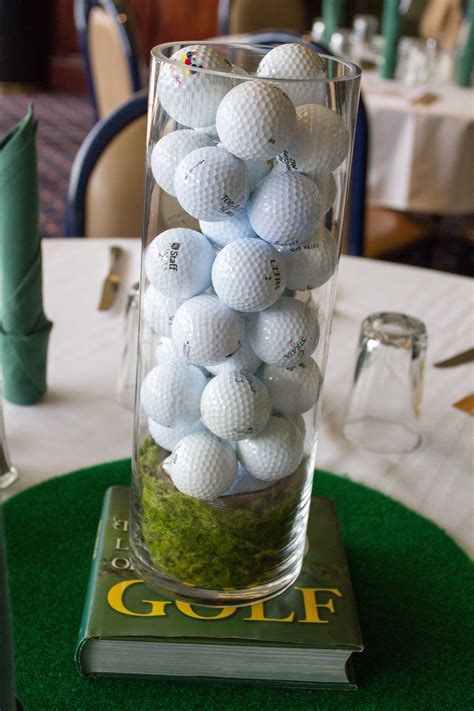 Golf party centerpiece. | Golf party, Golf party centerpiece, Golf theme