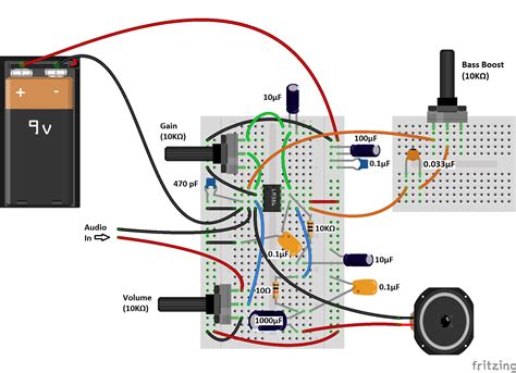 LM386 Audio Amplifier With Bass Boost | Blues Box Beauties | Pinterest | Audio amplifier, Bass ...