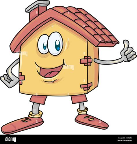 House Cartoon Character. vector illustration Stock Vector Image & Art - Alamy