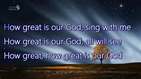 How great is our god (Chris Tomlin ) | Karaoke Version | Worship heaven ...