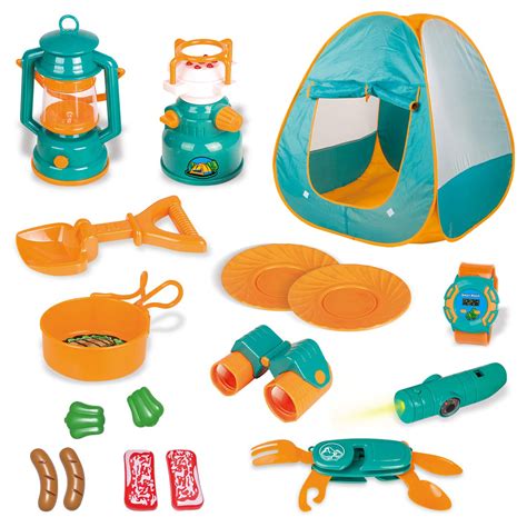 18 Piece Kids Camping Gear Set with Pop Up Play Tent - Walmart.com - Walmart.com